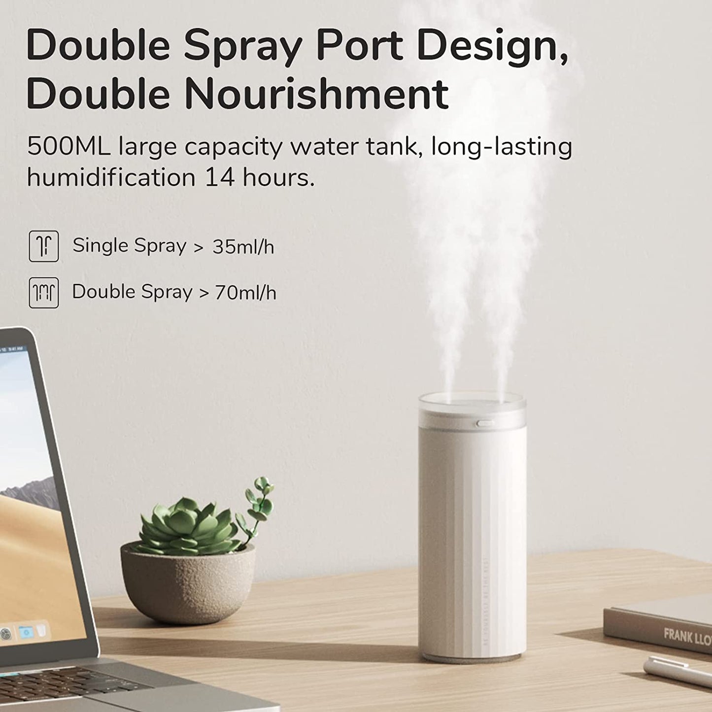 500ml Desk Humidifier Night Light